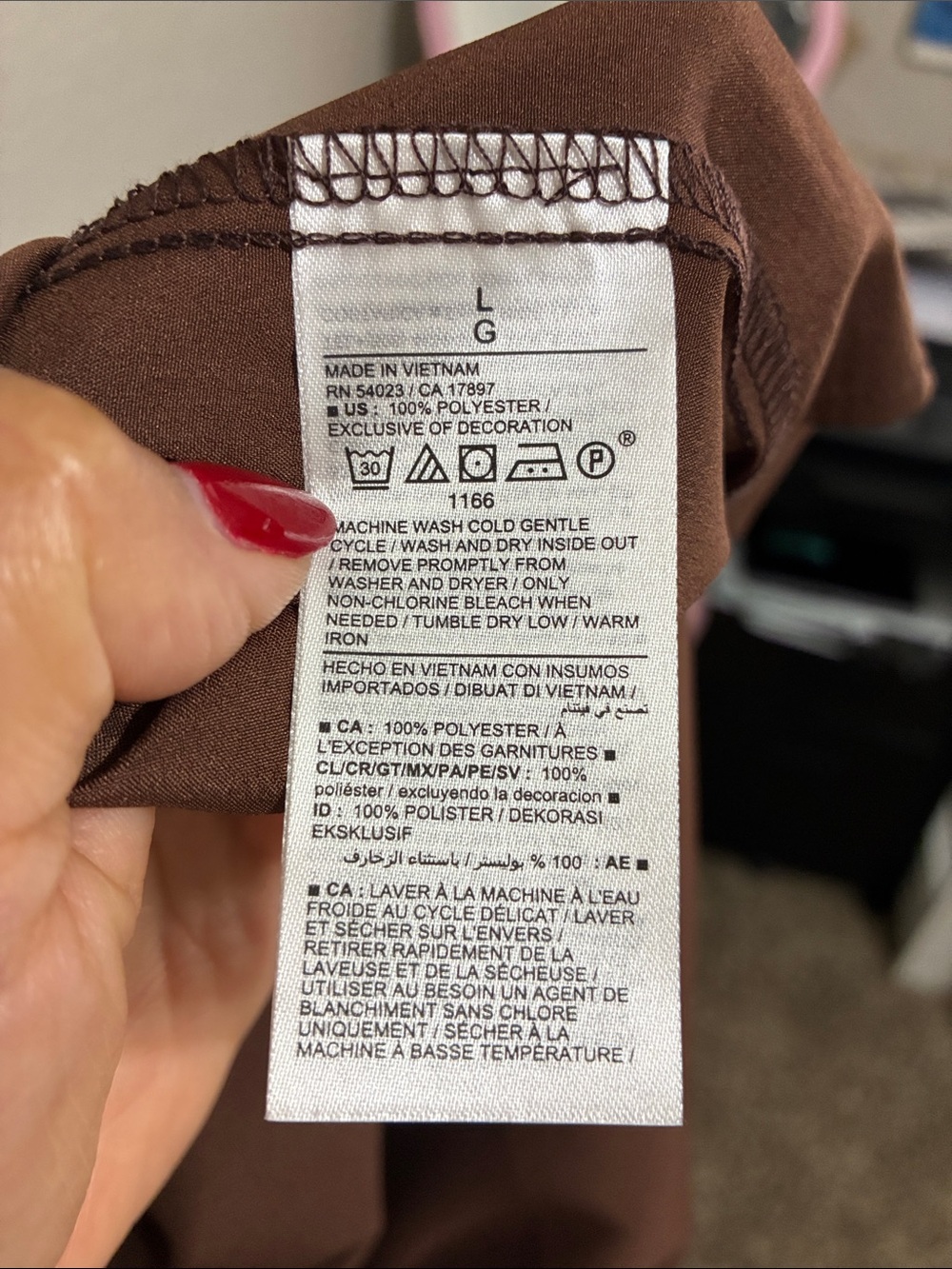 Old Navy Brown Floral Slip Dress with Pink & Cream Flowers - Picture 4 of 10